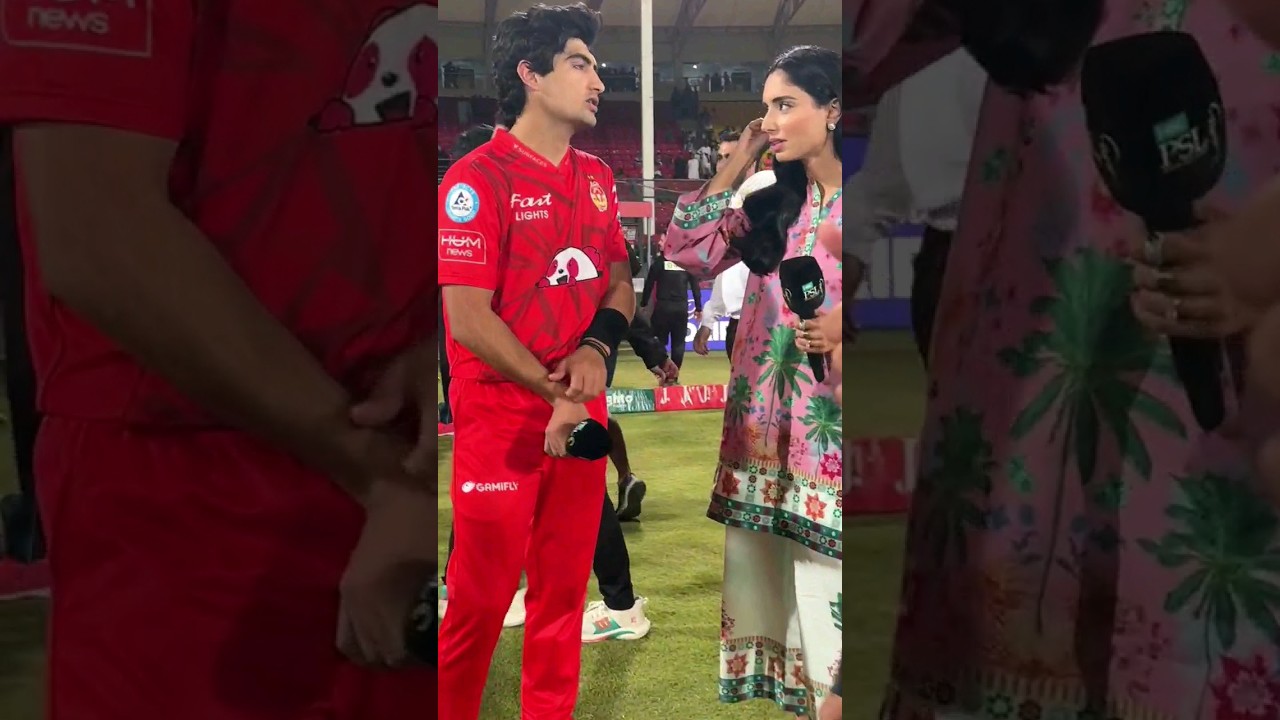 Exclusive Post-Match Interview: Naseem Shah with Zainab Abbas 🎙️