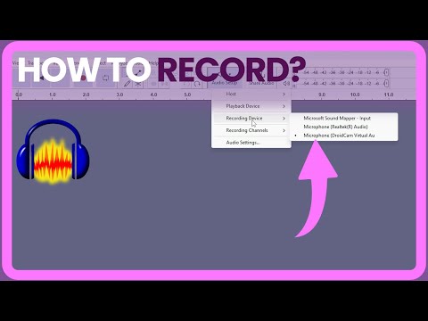 How to Record Audio with Audacity