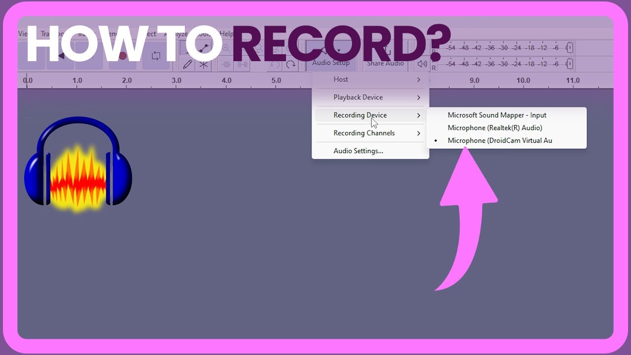 Guide to Recording Audio with Audacity
