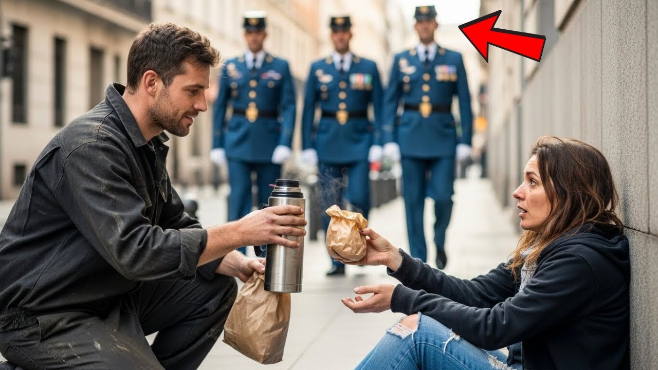 Mecánico Lleva Desayuno a Mujer Sin Hogar y Militares Aparecen 🚓