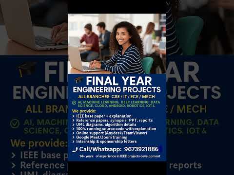 🎓 Final Year Engineering Projects (All Branches: CSE / IT / ECE / MECH)