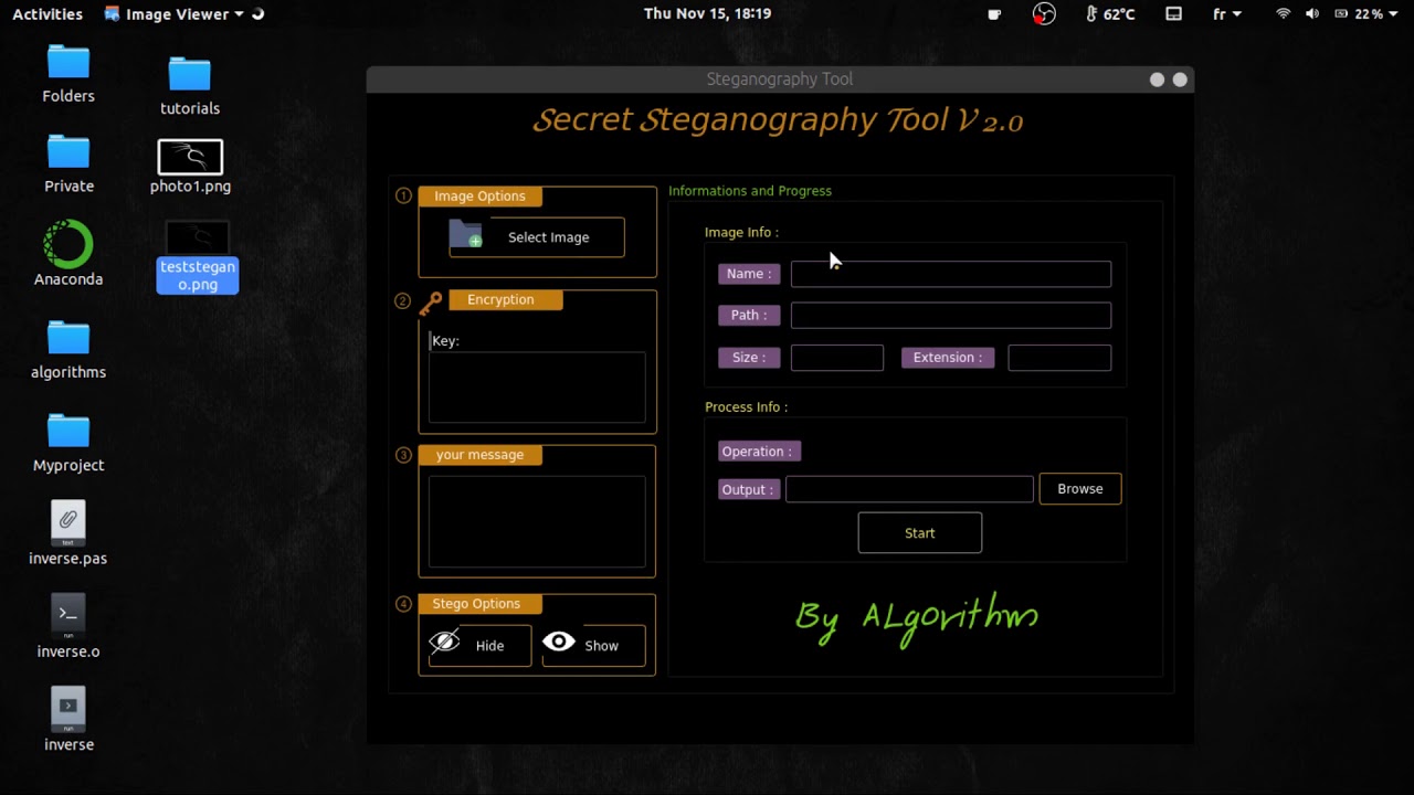 Upcoming Python & PyQt5 Steganography Tool 🚀
