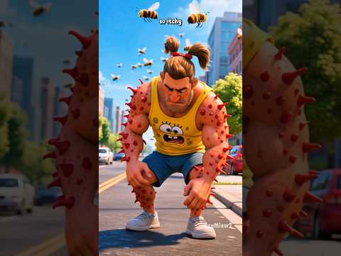 The father kitten’s whole body is itchy #catlovers #funny #cat #cartoon #comedy #pets #shorts