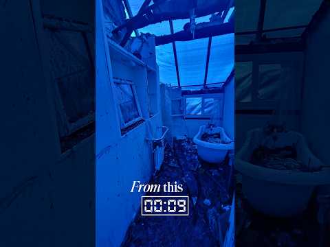 Before/after renovation ✨ #renovation #home #beforeandafter #makeover #shorts #bathroom