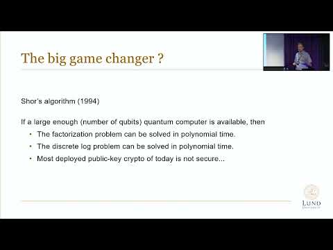 Thomas Johansson: Post-quantum cryptography