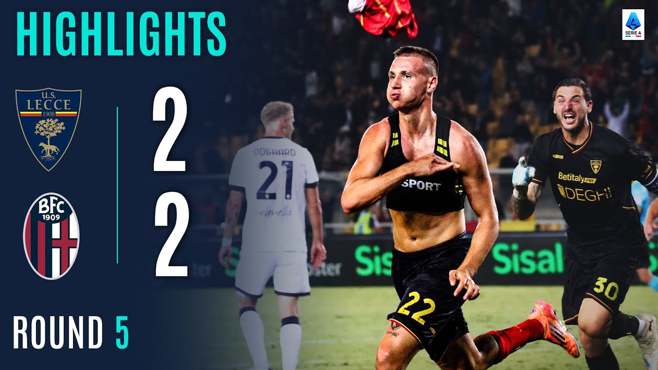 Lecce vs Bologna 2-2: Camarda’s First Serie A Goal Secures a Draw ⚽