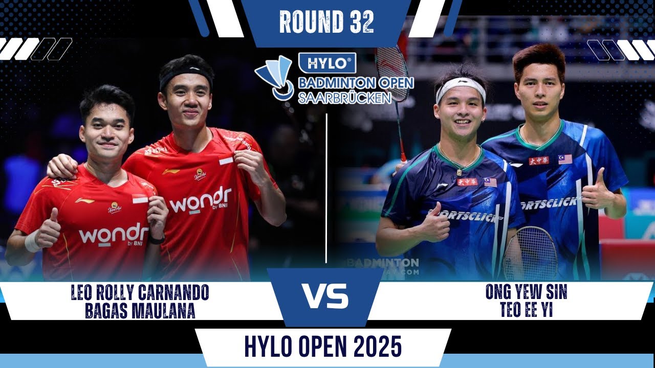 Exciting Men's Double Match: Carnando/Maulana vs Ong/Teo at Hylo Open 2025 🏸