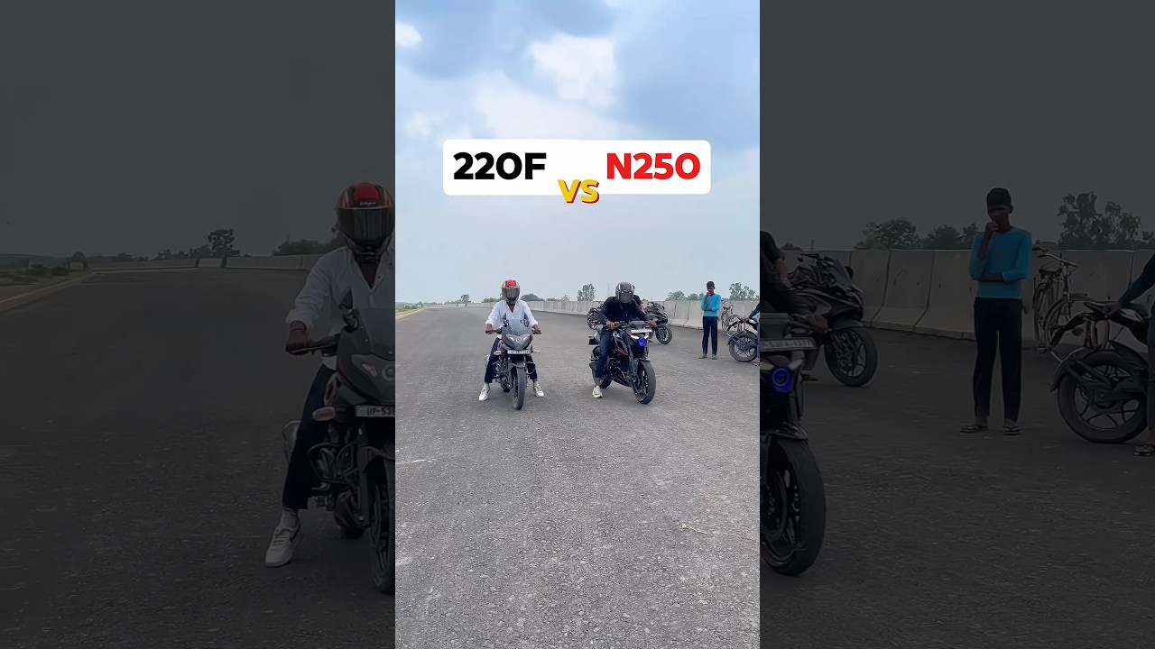 220F vs N250 Drag Race 🏍️