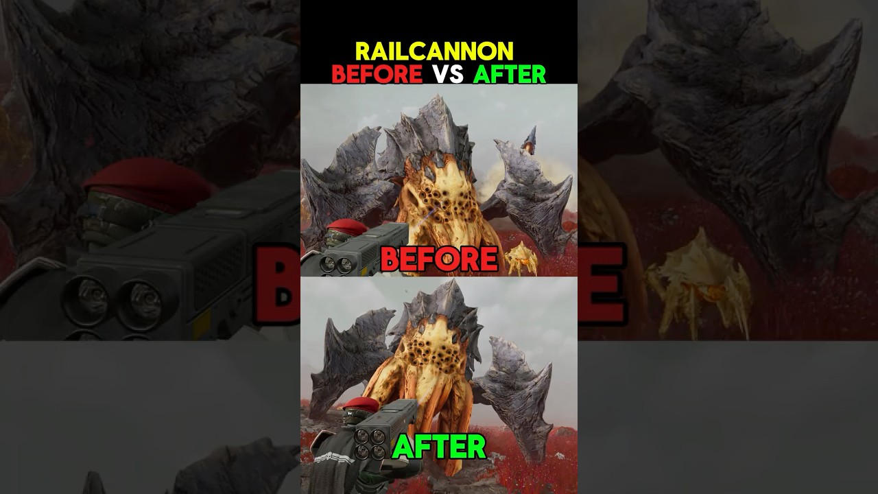 Helldivers 2 Railcannon: Before & After Update