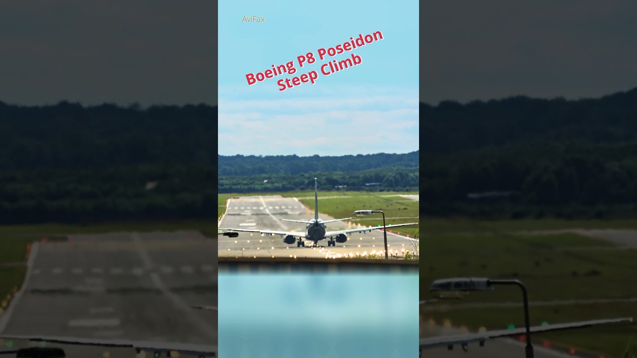 Boeing P8 Poseidon Steep Climb 🚀