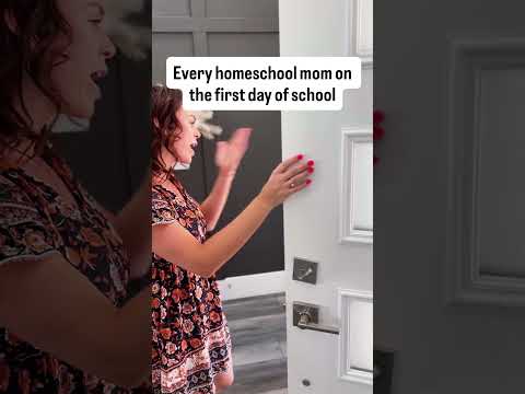 Homeschool parents be like… #homeschool #firstdayofschool #backtoschool #parenting #shorts #moms