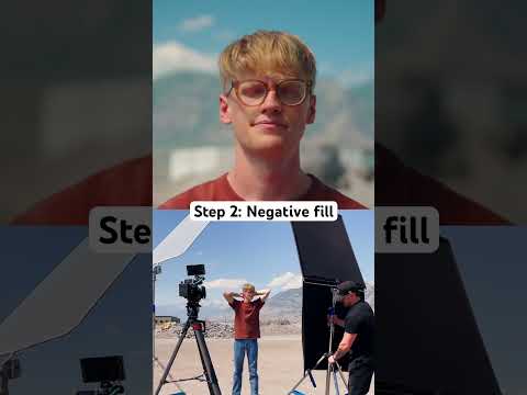 3 EASY steps for outdoor cinematic lighting! #cinematiclighting #cinematography