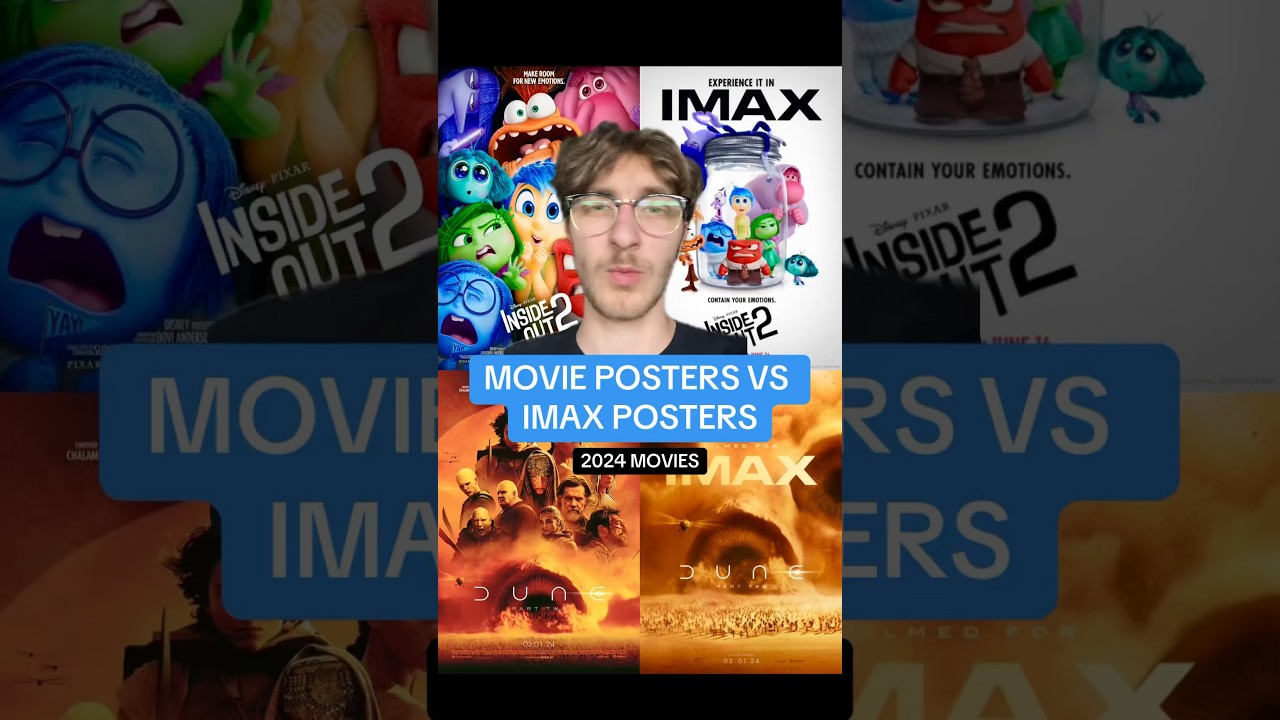 Regular vs IMAX Movie Posters 🎬