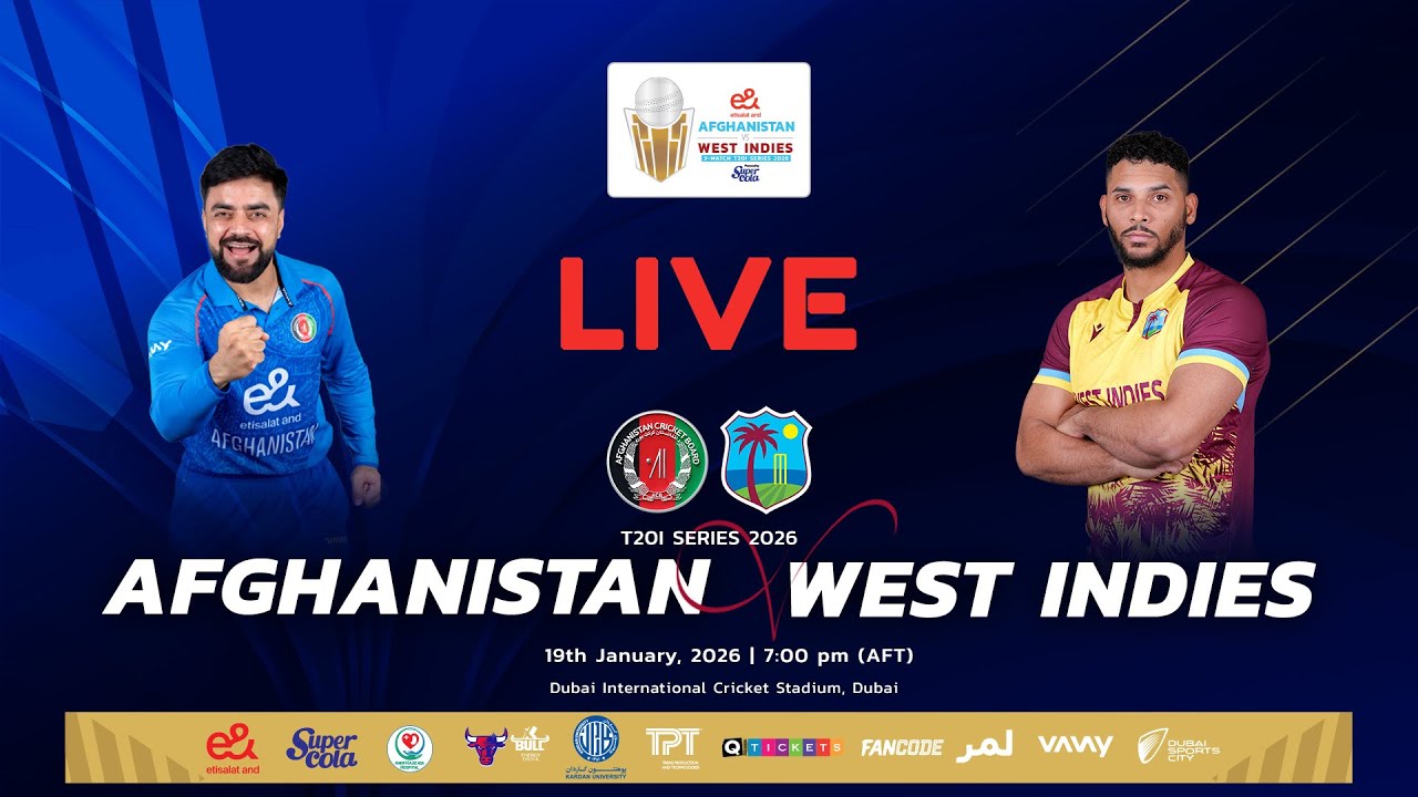 Afghanistan vs West Indies 1st T20I | Dubai π