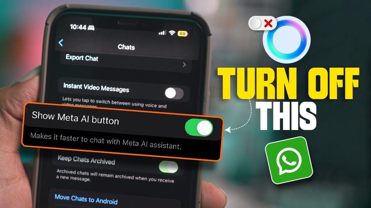 Enable Meta AI Button on WhatsApp iPhone 📱