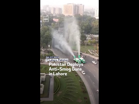 Pakistan Deploys Anti-Smog Guns In Lahore