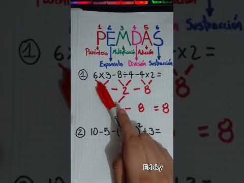 Orden de las operaciones en matemáticas #matemáticas #aprende #pemdas