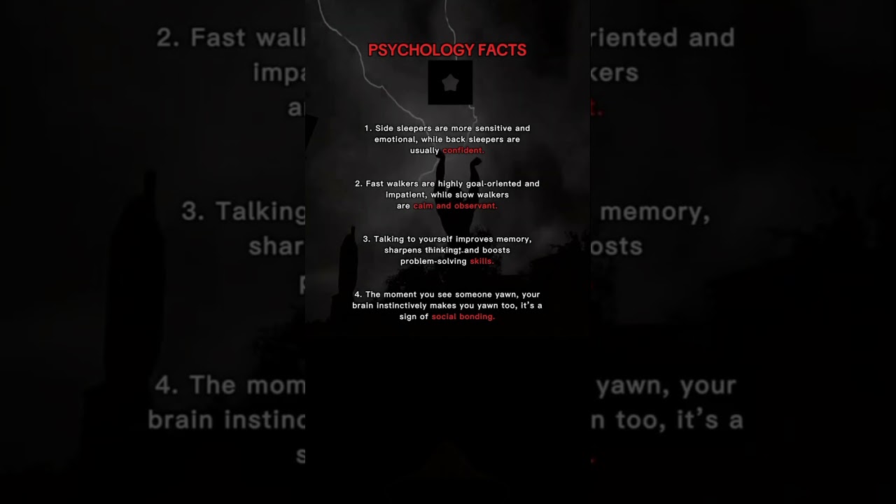 Psychology Facts on Sleep, Walking & Behavior 🧠
