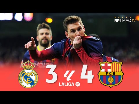 Real Madrid 3 x 4 Barcelona (Messi Hat-Trick) ● La Liga 13/14 Extended Goals & Highlights ᴴᴰ