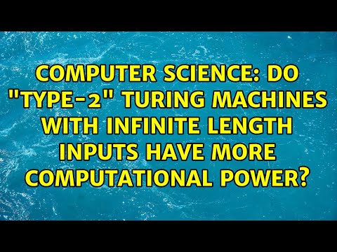 Do "Type-2" Turing machines with infinite length inputs have more computational power?