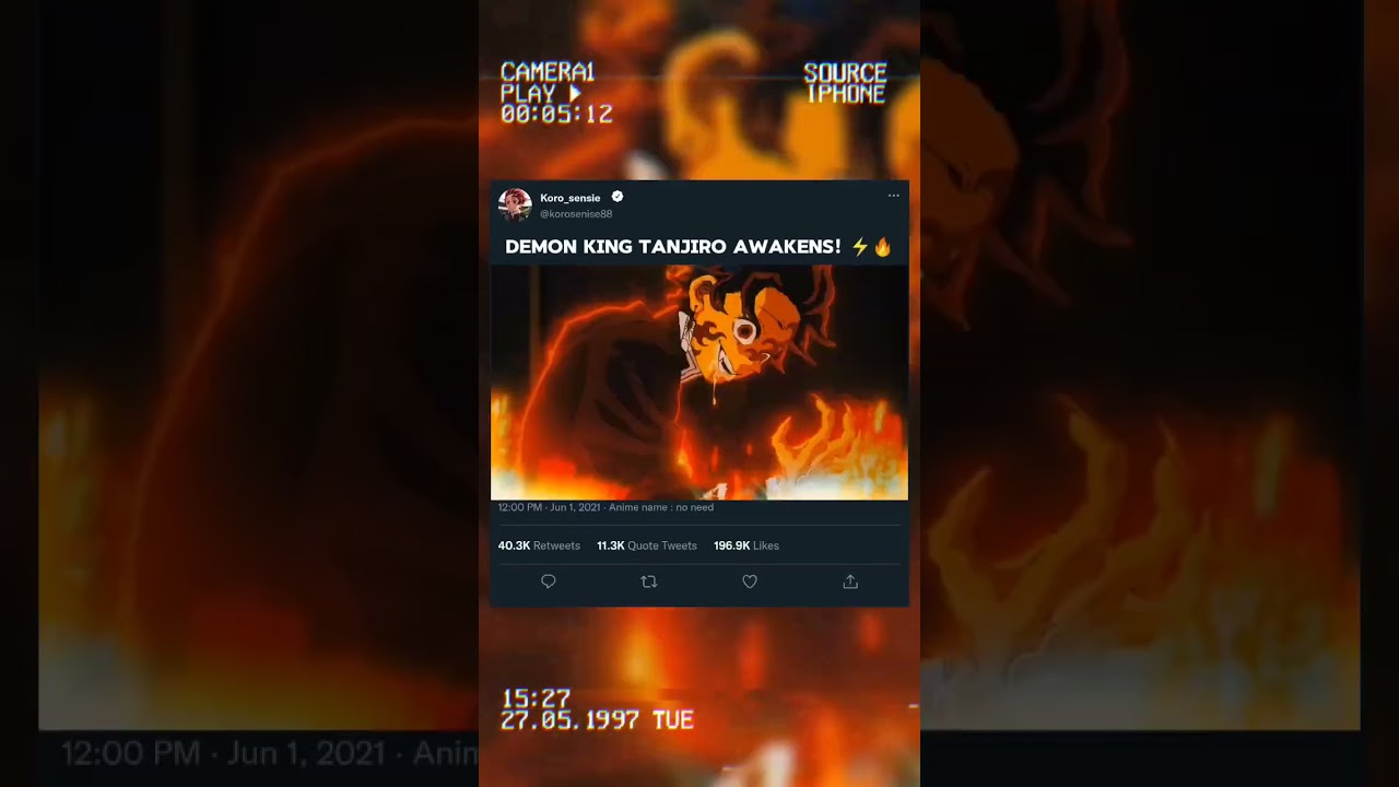 Epic Fan-Made Transformation: Demon King Tanjiro Awakens! ⚡🔥