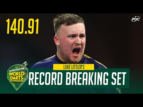 LUKE LITTLER'S RECORD BREAKING SET 🤯 2024/25 Paddy Power World Darts Championship