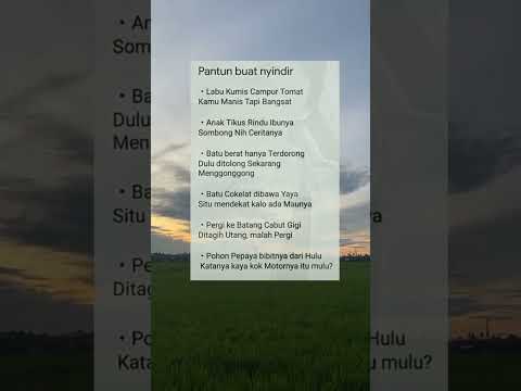 pantun buat nyindir orang yang gak lo suka #shorts #storytime #statuswhatsapp