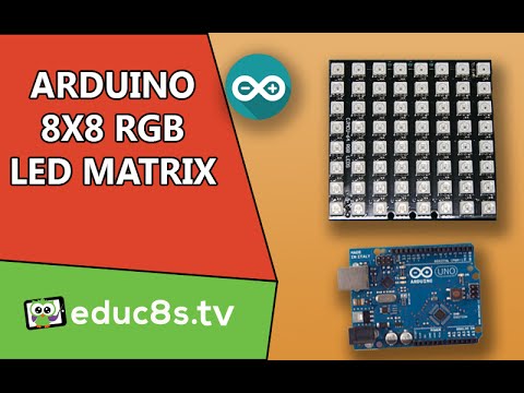 Arduino Tutorial: 8x8 RGB Led Matrix with WS2812 driver with Arduino Uno from Banggood.com