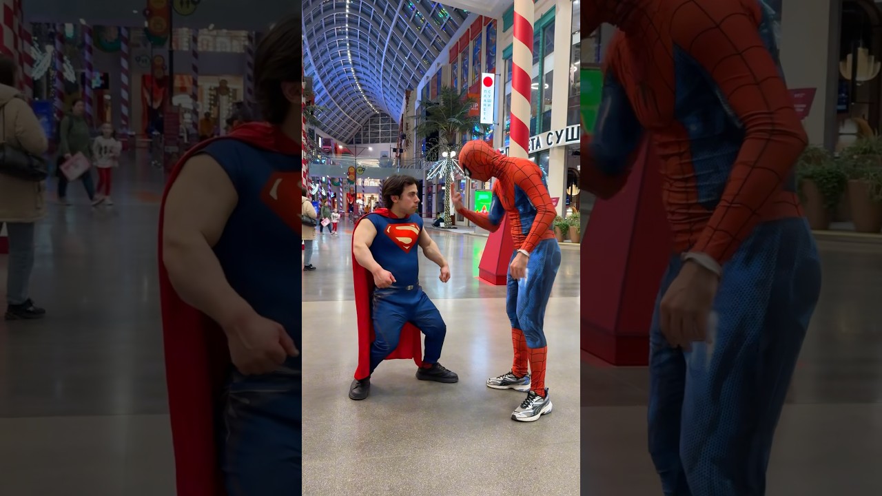 Superman vs Spider-Man 🦸‍♂️ Showdown