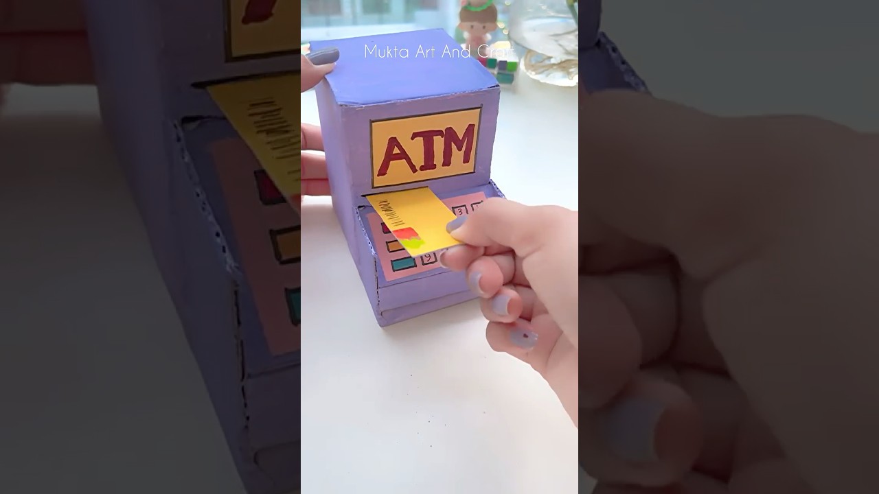 DIY Cardboard ATM Machine 🏧