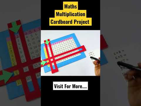 Maths Project / Maths multiplication calculator/ maths working model #shorts #maths #mathstrick