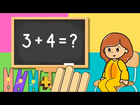 Matemática para crianças | Continhas de adição | Somar