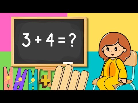 Matemática para crianças | Continhas de adição | Somar