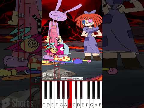 DIGITAL CIRCUS Slickback 😁 MEME 3 (@dimensiondirector) - Octave Piano Tutorial