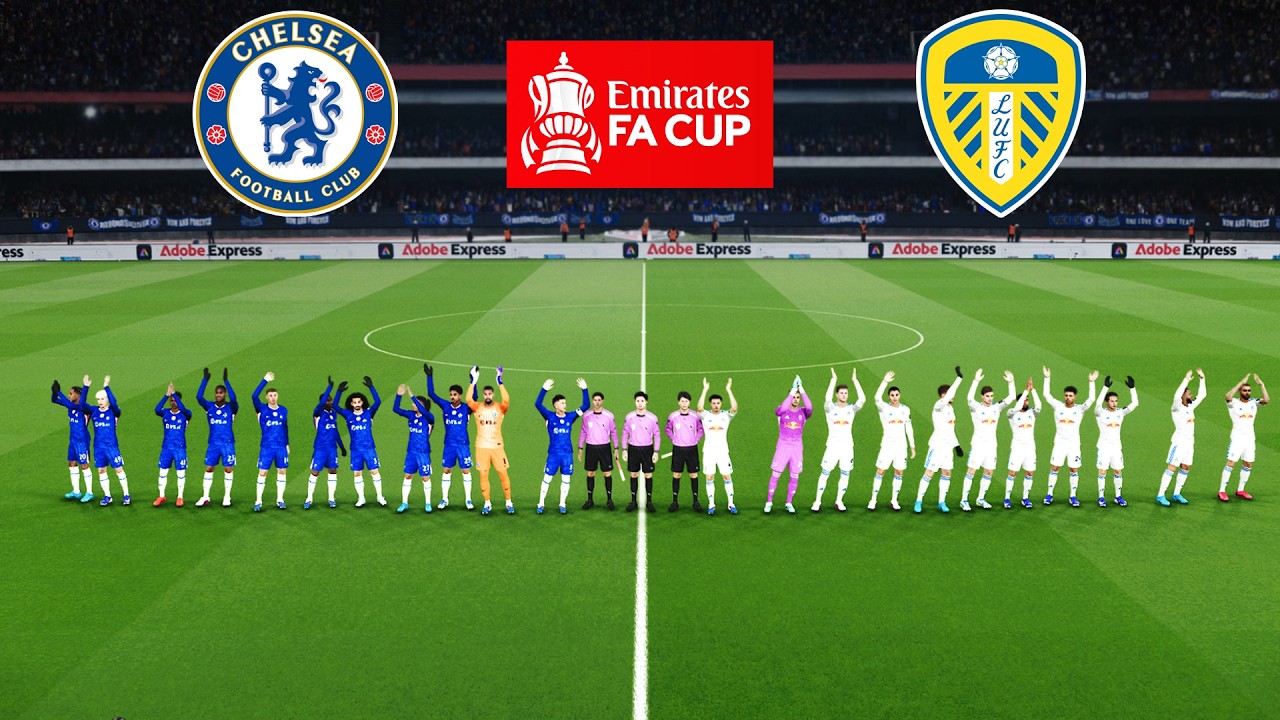 Chelsea vs Leeds - FA Cup Semi-final Gameplay ⚽