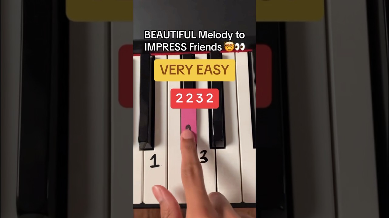 Learn This EASY But BEAUTIFUL Song In SECONDS.. π²π #piano #pianotutorial