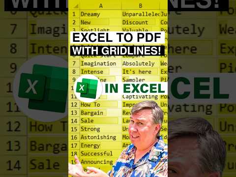 Excel - Export to PDF with Gridlines and Row & Column Labels