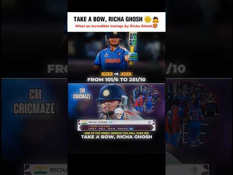 take a bow, RICHA GHOSH 🫡 #richaghosh