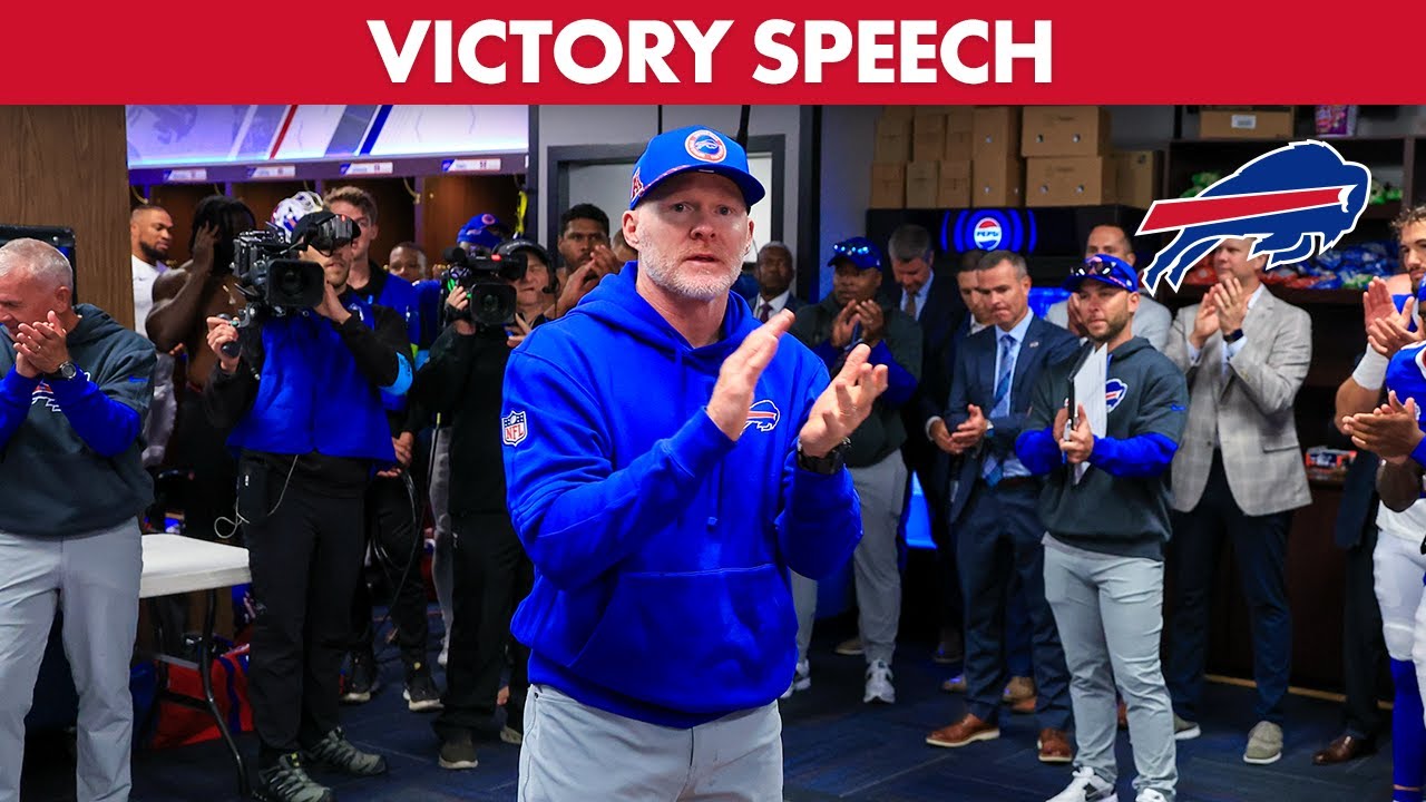 Sean McDermott Celebrates Bills' Week 1 Win 🏈