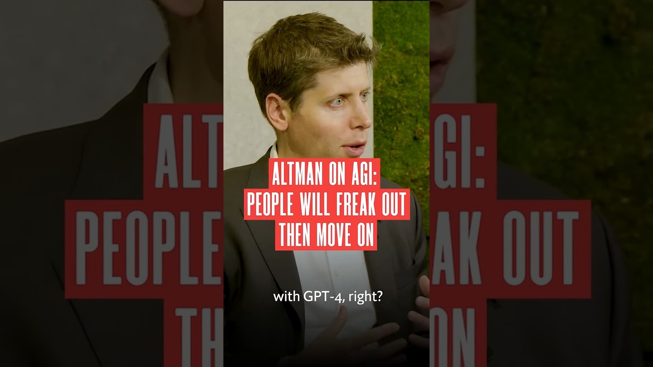 Sam Altman Discusses Public Reaction to Achieving AGI
