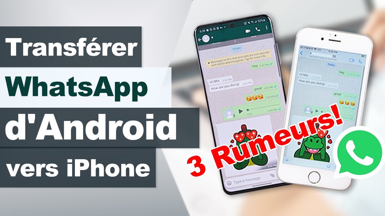 Transférer WhatsApp Android vers iPhone 📱