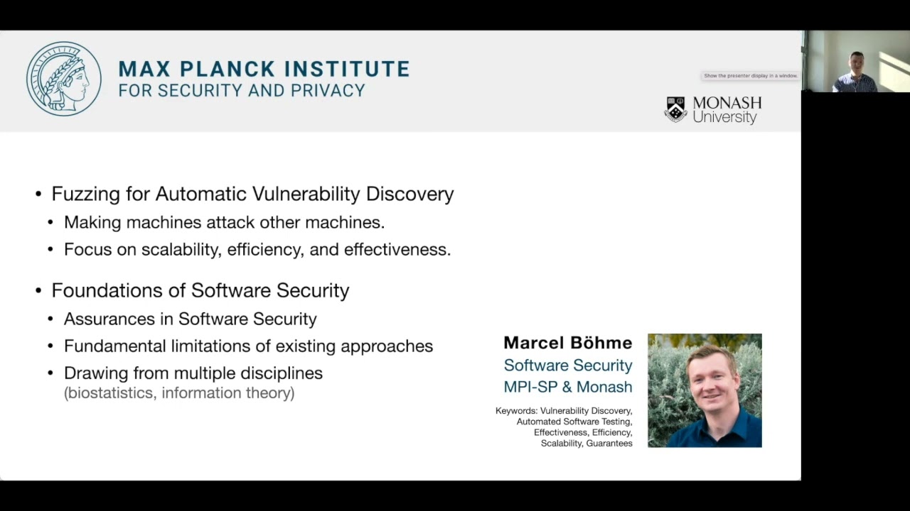 Discover Cutting-Edge Software Security at MPI-SP | Watch the Lightening Talk from MPI Open House 2022 🔐