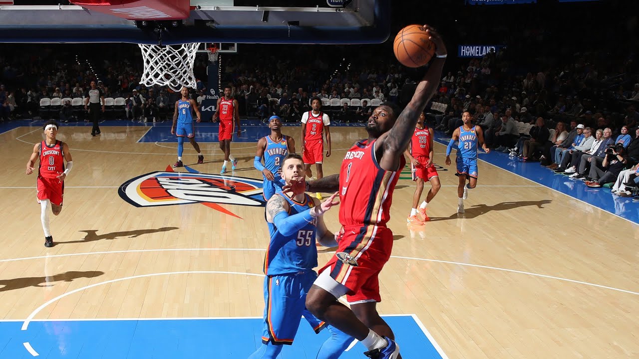 Zion Williamson Shines with 20 Points in Pelicans' Narrow Loss to Thunder 🏀