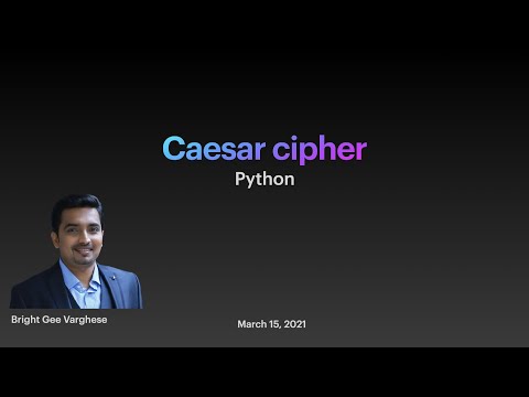 Ceaser Cipher - Cryptography in Python