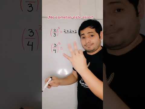 Cómo resolver potencias de una fracción