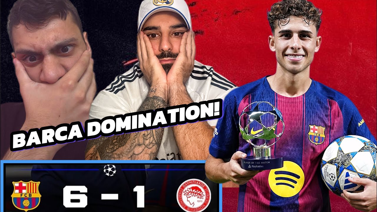 Barcelona Dominates Olympiacos in Thrilling Champions League Match! ⚽