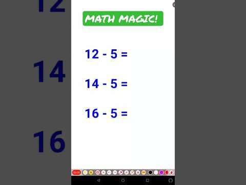 Magic trick! #shorts #subtraction #subtract #fast #fastandeasymaths #math #mathematics #bones