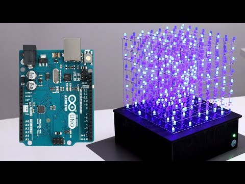 8x8x8 LED Cube with Arduino Uno 💡