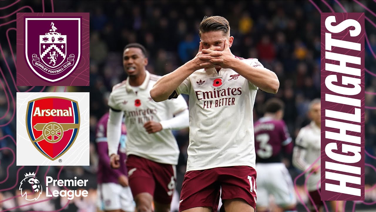 Gyökeres & Rice Secure Arsenal's Win at Burnley | Premier League Highlights ⚽