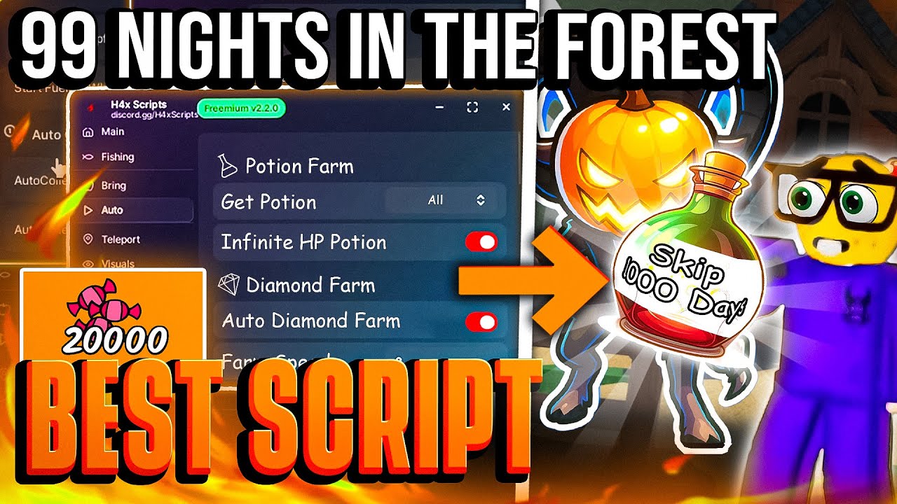 99 Nights in the Forest Script 2025 | Auto Farm, Godmode & More – No Key Needed 🎃